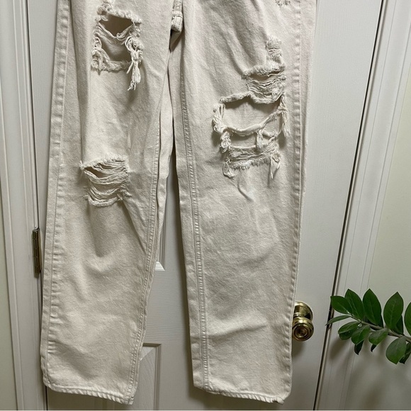 BDG Cream High Rise Baggy Jeans 26 - Picture 7 of 8